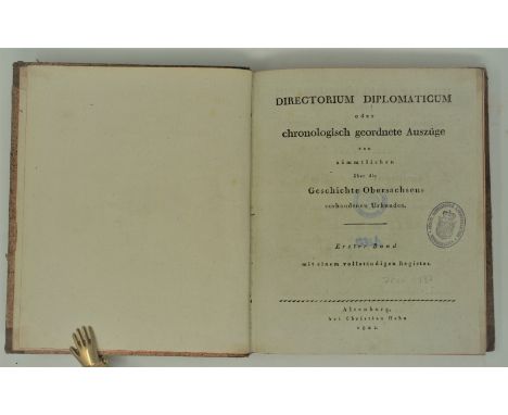 Sachsen. - Konvolut von 12 Werken in 31 Bänden. Oktavo. Verschiedene Einbände. Verschiedene Orte und Verlage. 1754-1852.Direc