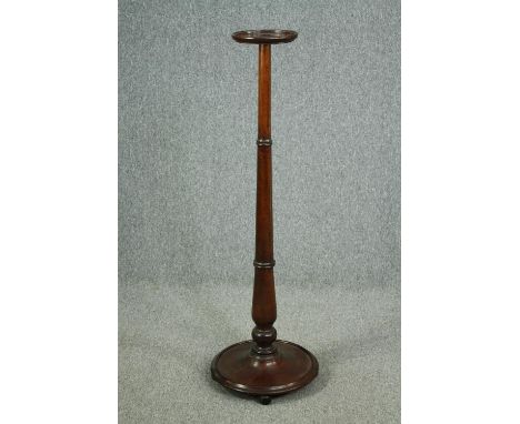 Torchere or standard lamp base, 19th century style style mahogany. H.127cm. 