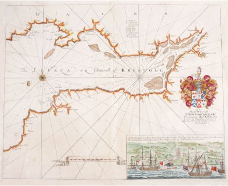 18th century, Map of Ireland by Richard W Seale, two charts and plans of the principle towns, forts and harbours. c1766: Dubl