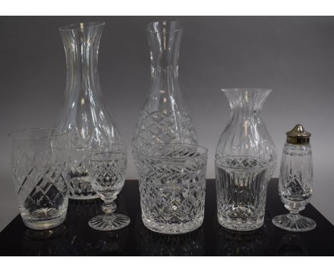 A Collection of Good Quality Cut Glass to Include Six Webb Crystal Cut Sherries, Two Old Fashioned Stuart Tumblers, Six Cut G