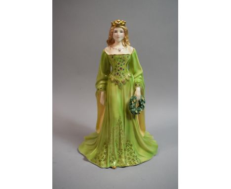 A Royal Worcester Figure Limited Edition with Certificate 849/7500, "Golden Girl of May" 
