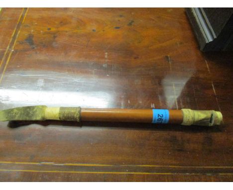 A late 19th/early 20th century riding/hunting crop with bone whistle to one endLocation: RAM 
