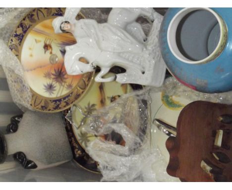Various item to include a Staffordshire flat back 