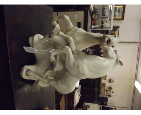 Ceramic horse group 