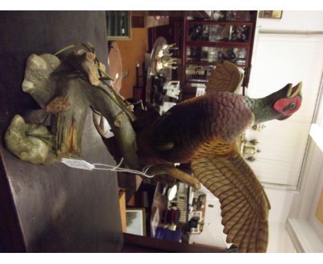 Ceramic model of a pheasant 
