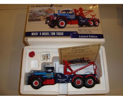 A 1:34 Scale Diecast Mack R Model Tow Truck - VG-E in G-VG box