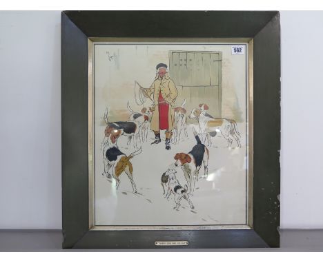 A Cecil Aldin print in frame entitled every dog has his day - 39cm x 45cm