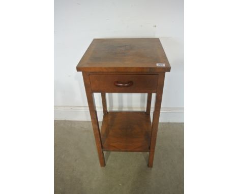 A walnut Deco style lamp table