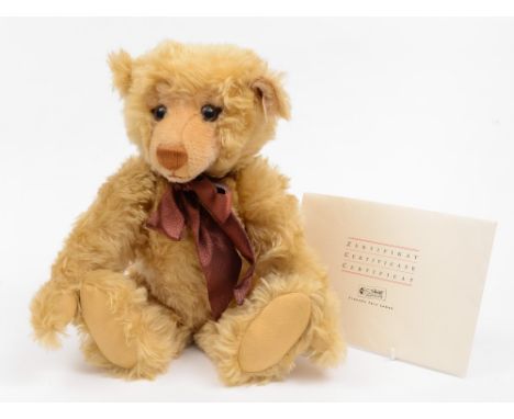 A Steiff blond 43 'Year 200 Teddy Bear' number 16443:,  together with certificate in original box, 40cm high.