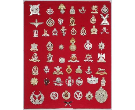 A collection of mostly modern Army badges: mounted.