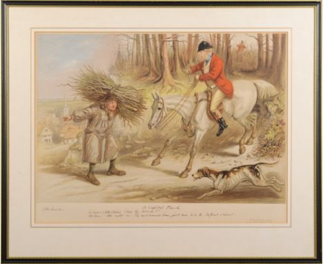 After John Leech-
A Capital Finish... ;
The Noble Science...;
Hold Hard Master George...;
The Old Foxhunter...:-
a set of fou