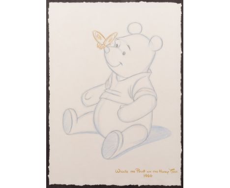After Walt Disney, a framed lithograph 'Winnie The Pooh and the Honey Tree (1966)':, 65 x 47 cm.