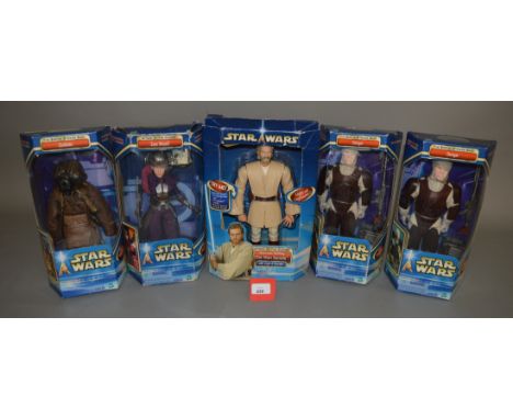Four boxed Hasbro Star Wars 'The Empire Strikes Back' boxed 12 inch figures, 2 x 'Dengar', 'Zam Wesell' and 'Zuckuss' togethe