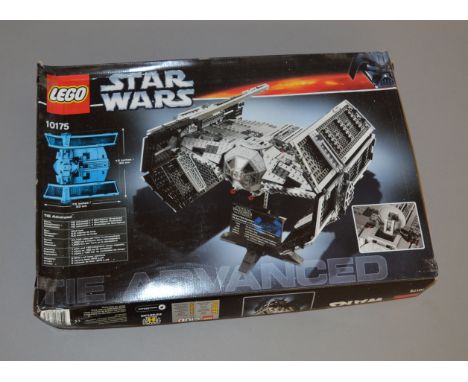 Lego Star Wars 10175  'Tie Advanced', in generally F box with some creasing and undulation. Box seals have been broken, item 