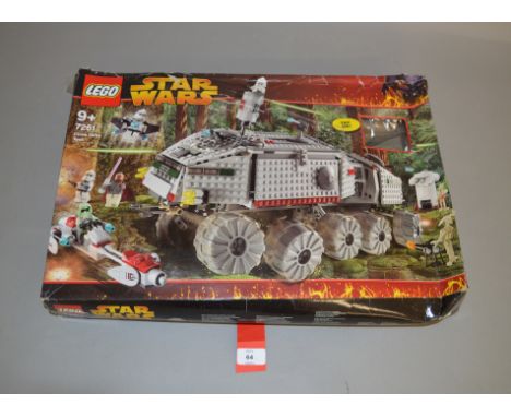 Lego Star Wars 7261  'Clone Turbo Tank', in generally F box with some creasing and undulation, scuffs and tears. Box variant 
