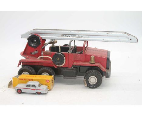 A Meccano Mogul tinplate fire engine; together with a Dinky Toys Austin A105, boxed