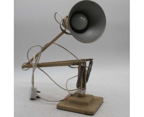 A cream painted angle poise desk lamp