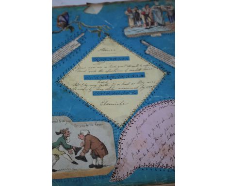 Three vintage scrap albums