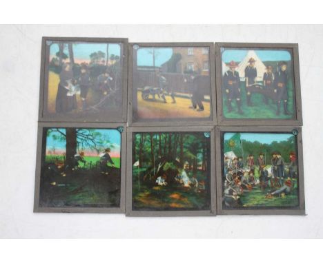 A collection of vintage slides relating to the boy Scouts 