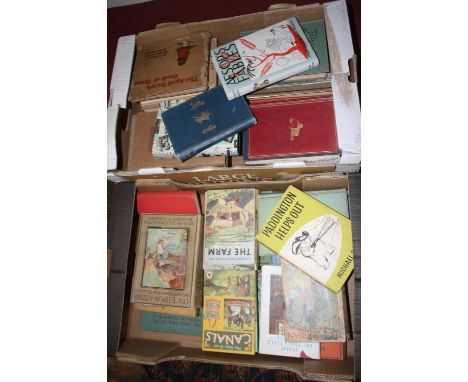 Two boxes of vintage books, to include Ladybird
