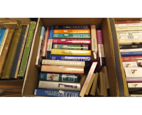 Seven boxes of various books, mainly on the subject of antiques, art and collectibles, together with a box of assorted editio