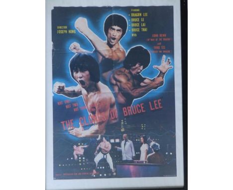 Four folded film posters - 'Sunday in the Country', 'The Clones of Bruce Lee' , 'The Naked Runner' and 'Rollerball/Juggernaut