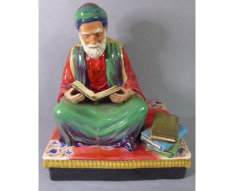 Reginald 'Reg' Johnson (1909-1993) - an early to mid-20th century ceramic figure, the underside titled 'Tunisian Scholar at L