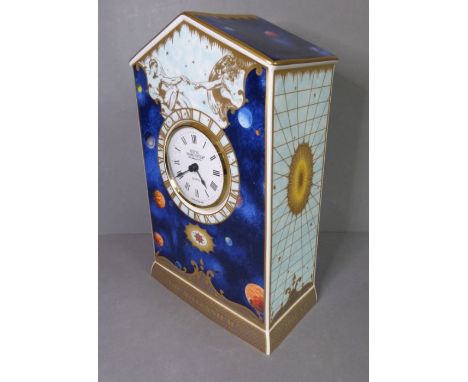 A Royal Worcester limited edition (384 of 2,000) 'Millennium Clock' (22.5cm high)
