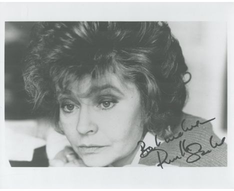 Fawlty Towers Actor, Prunella Scales Signed 10x8 Black And White Photograph signed in black marker pen. Scales is best known 