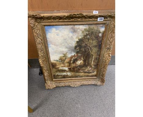 WILLIAM RIMER VALLEY FARM AFTER J CONST WILLIAM RIMER THE VALLEY FARM AFTER J CONSTABLE DATED 1878 OIL ON CANVAS FRAMED 20" X