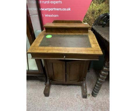LATE 19TH CENTURY MAHOGANY DAVENPORT DESK 31" HIGH