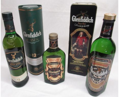 Glenfiddich Single Malt Scotch Whisky, Signature Malt aged 12 years, 40%vol 70cl, in carton and Glenfiddich Single Malt Scotc