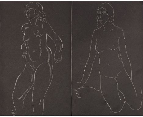 Eric Gill (1882-1940) Two nude figures from Eric Gill, Twenty-Five Nudes, London: J. M. Dent &amp; Sons, for Hague &amp; Gill