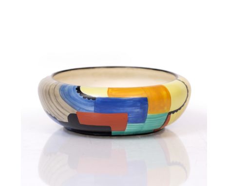 Susie Cooper (1902-1995) for A. E Gray & Co Ltd. 'Cubist' pattern bowl manufacturer's marks 17cm diameter.