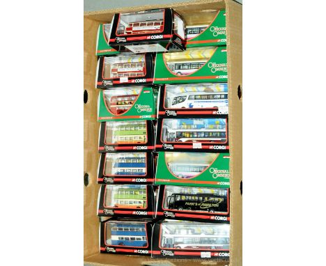 Corgi a boxed The Original Omnibus Company group to include OM46015A Wright Single Deck 'Lothian Buses' Easter Road Dual Dest