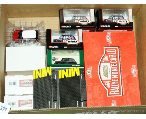 Teng Tools, Corgi &amp; Lledo - a boxed Mini group to include a Lledo 4 Vehicle Set MC1004 "Rallye Monte Carlo 1964-1967", a 