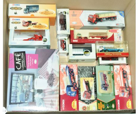 Corgi, Oxford Diecast, Lledo &amp; Matchbox a boxed Commercials group to include 26101 Albion Reiver Platform Lorry 'D.W. War