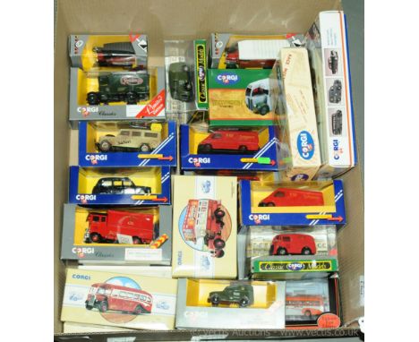 Corgi Classics &amp; similar - a boxed group of mainly Commercial Vehicles to include 96987 Thornycroft Bus "General", 97213 