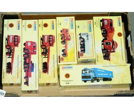 Corgi - a boxed Commercial group (British Road Services Series) to include 22101 a Leyland Ergomatic Trailer Set x 2, 31001 a
