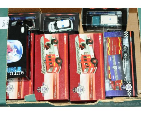 Corgi - a boxed Emergency Vehicle group (9 Double 9/Nine Double Nine Series) which includes CC10310 (9 Double 9) an AEC Turnt