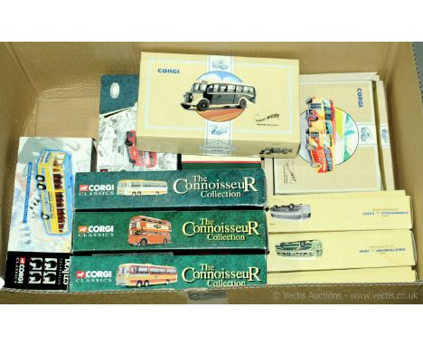 Corgi Classics - a boxed Bus group to include 35301 (The Connoisseur Collection) a Bedford VAL Set "Yelloways", 35005 (The Co