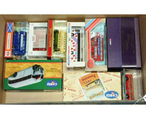 Corgi, Matchbox (Models of Yesteryear) &amp; similar - a boxed mixed Bus group which also includes a Code 2/Code 3 issue to i