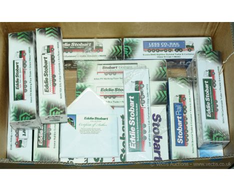 Atlas Editions a boxed Eddie Stobart group (Stobart Collection / Stobart Rail / Stobart Sport) to include 4649105 27M2 Mobile