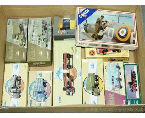 Corgi Classics - a boxed group of Commercial Vehicles which also includes some Military Vehicles comprising of 73801 (Heritag