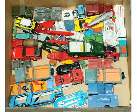 Britains, Lone Star, Benbros, Matchbox and similar a group of unboxed diecast models comprising of Commercial, Military and s