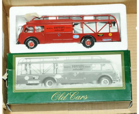 Old Cars (Italy) Fiat "Ferrari" Racing Car Transporter finished in red including interior, chrome and silver trim. Overall co