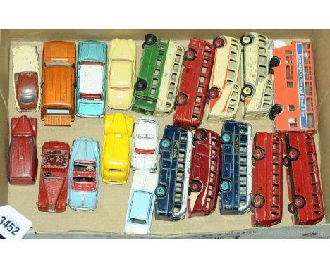 Dinky - an unboxed group of early issue and more recent issue Commercial vehicles including Buses, Emergency Vehicles and oth