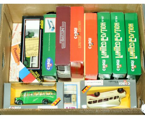 Corgi &amp; Solido - a boxed Bus group comprising of 11 x Corgi and 1 x Solido to include a Corgi C949/1 Bedford Type OB Coac