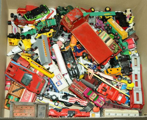 Corgi, Matchbox, Triang &amp; similar - a large quantity of unboxed loose diecast models which also includes some TV related 