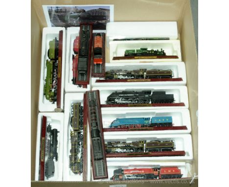 Atlas Editions a mainly boxed Static Train group to include Pacific Chapelon Nord, Duchess LMS, A4 Class 'Mallard' plus other